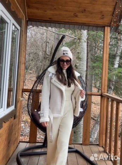 Дубленка женская зимняя 46 48