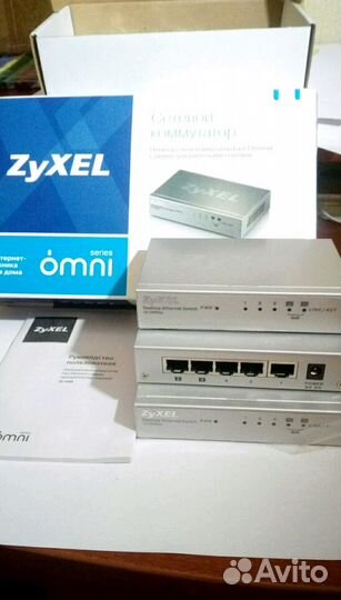 Продам новый сетевой коммутатор ZyXel ES -105А
