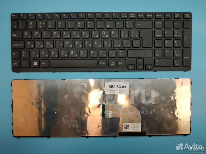 Клавиатура 149027851RU Sony Vaio SVE17 чёрная