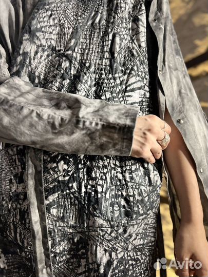 Рубашка-Кимоно - Эхо серебристого тумана-M