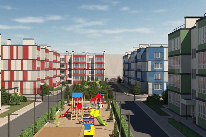 1-к. квартира, 61,6 м², 1/4 эт.