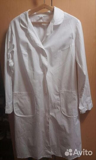 Белый медицинский халат новый 48-50
