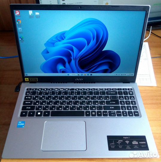 Ноутбук Acer Aspire 3 A315-58-36F3 i3/8Gb/256Gb/OS