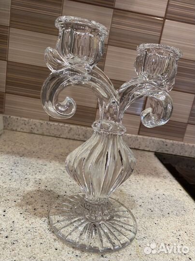 Подсвечник из стекла