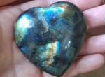 Лабрадорит сердце натуральный камень