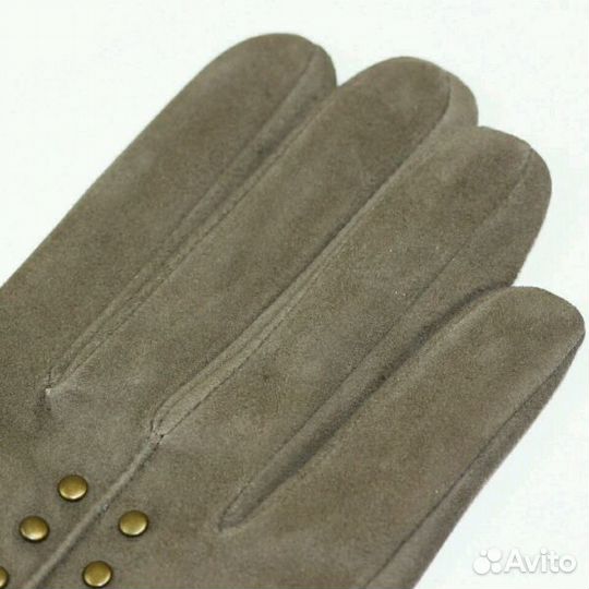 Перчатки длинные новые натуральная кожа (замша)