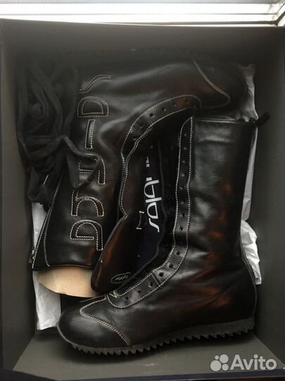 Byblos сапоги кожаные черные