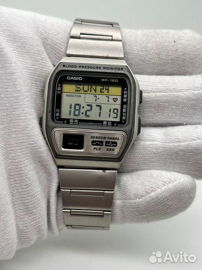 Винтажные электронные часы Casio bp -120 тонометр