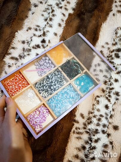 Набор резиночек для плетения 500шт резинки бусины