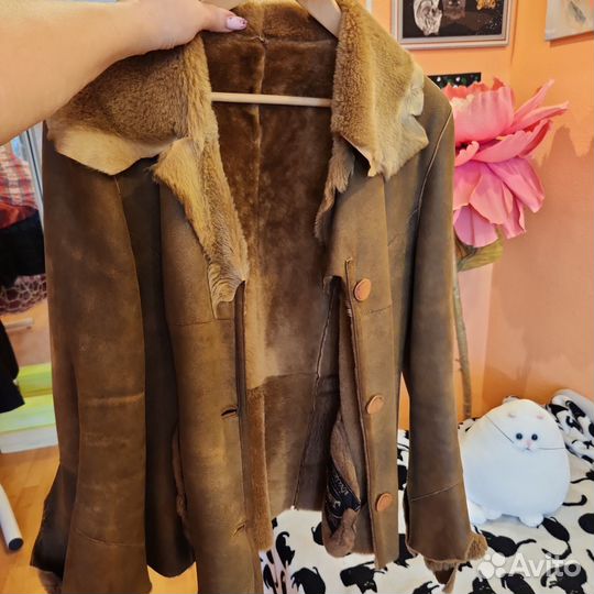 Дубленка натуральная женская 48 50 размер