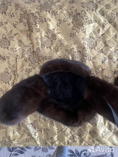 Шапка ушанка норковая