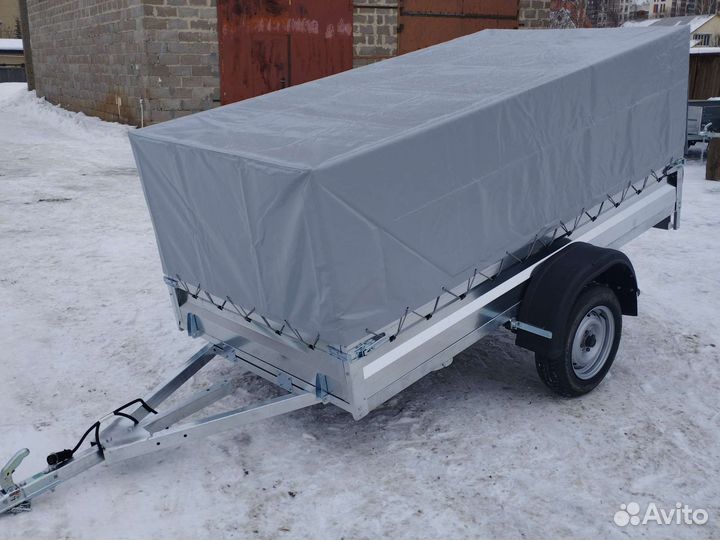 Прицеп легковой оцинкованный 2.53*1.33 с тентом