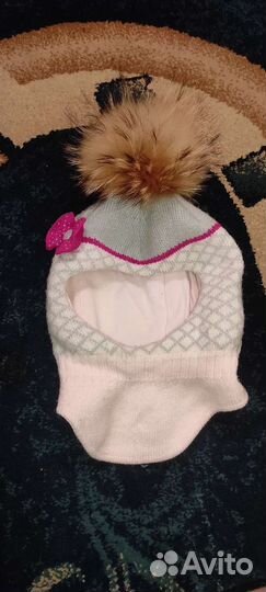 Шапка шлем для девочки