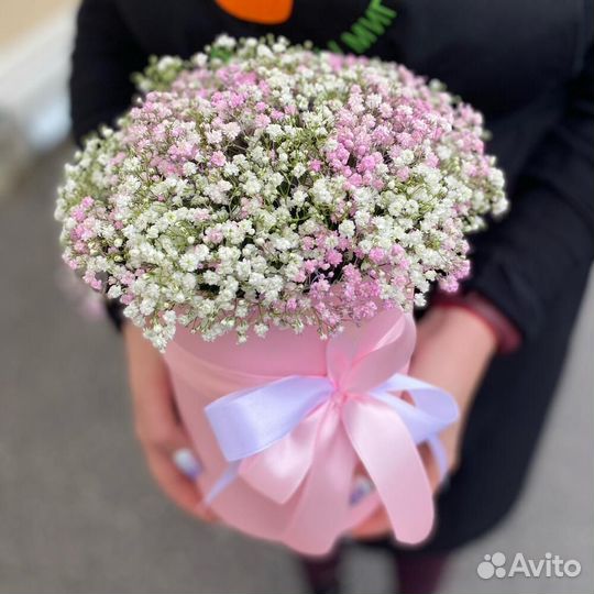 Цветы. Букет цветов. Гипсофила. Доставка цветов