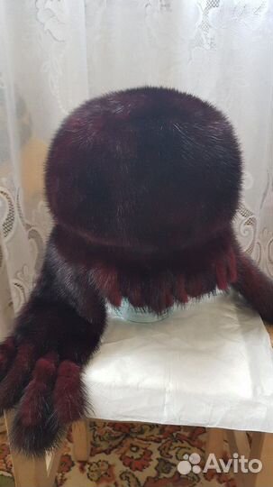 Шапка норковая, женская