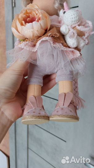 Текстильная кукла интерьерная тильда ручной работы