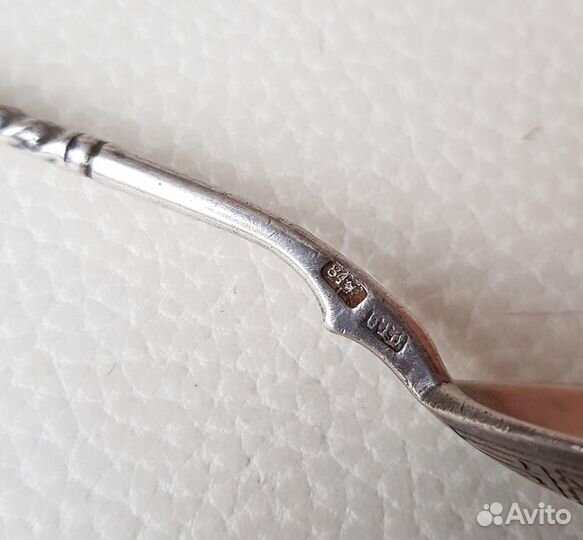 Ложка чайная витая серебро 30 грамм XIX век