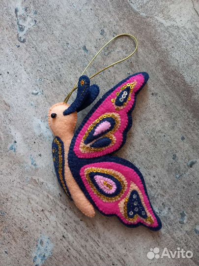 Новогодние игрушки из фетра (9 шт)