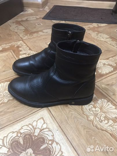 Ботинки зимние кожаные