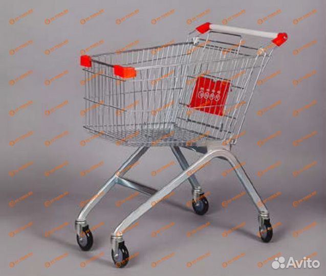 Тележка покупательская на 60 л с детским сидением