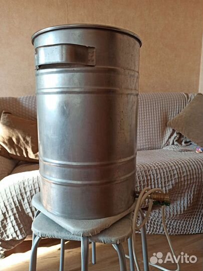 Бак с тэном из нержавейки 37л