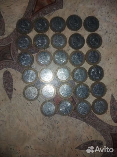 Монеты 10 биметалл