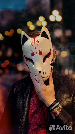 Японская интерьерная маска Кицунэ мужская
