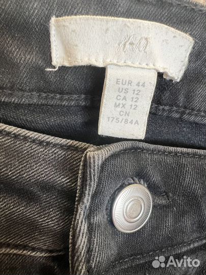 Джинсы черные женские 46