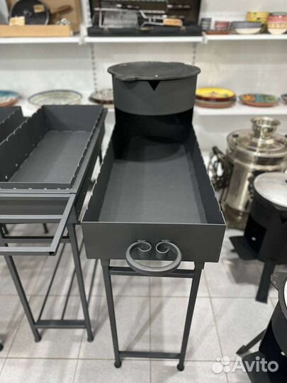 Мангал с подставкой для казана