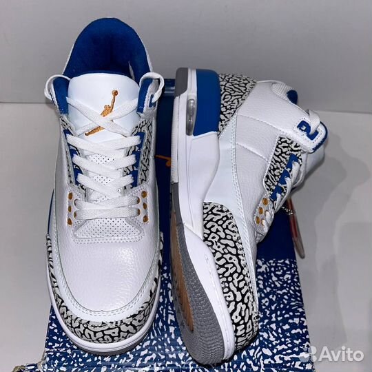 Air jordan 3 retro - White and True Blue