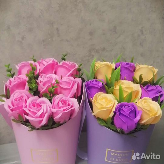 Мыльные розы,букет из мыльных роз