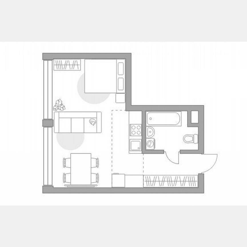 Квартира-студия, 33 м², 9/39 эт.