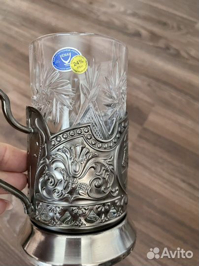 Новый Подстаканник никелированный Кольчугино