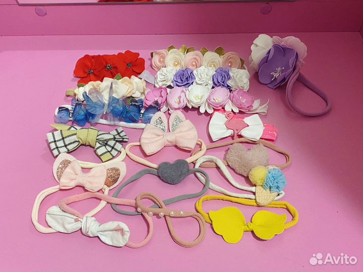 Повязки на голову для малышки 0+