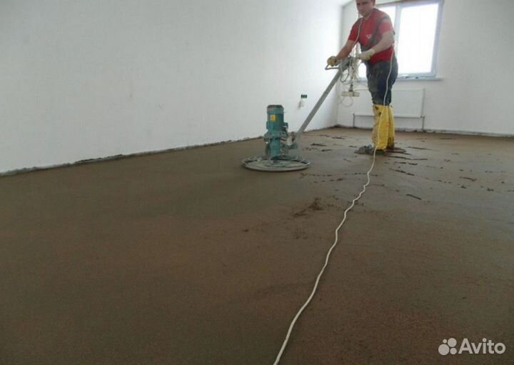 Стяжка пола полусухая