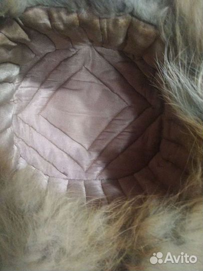 Шапка ушанка из лисы