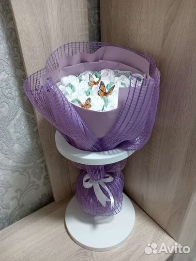 Сладкий букет из зефира