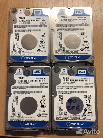 Жесткий диск 2.5 для ноутбука WD, Toshiba, Hgst
