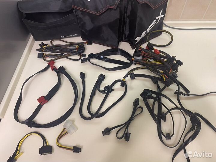 Провода для модульных блоков питания 4pin cpu 6pin