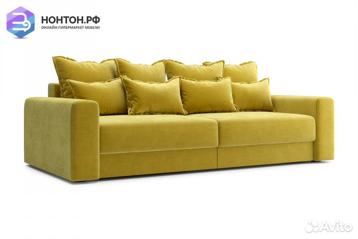 Диван тик-так Омега горчичный