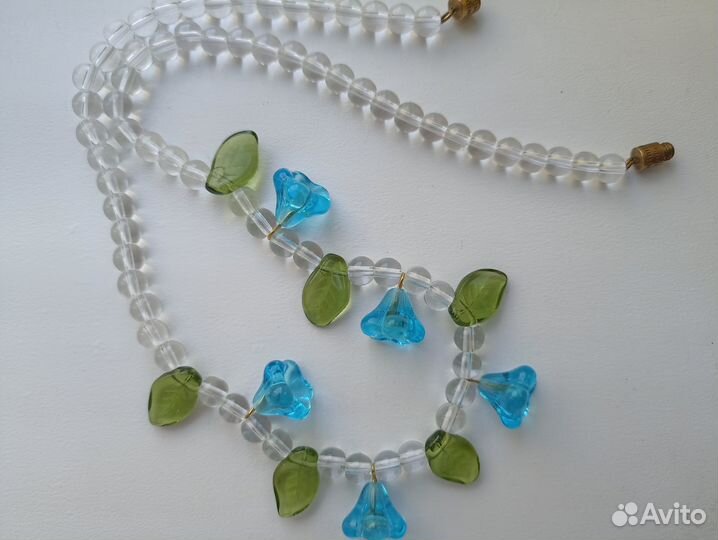 Чешская бижутерия с морозным стеклом