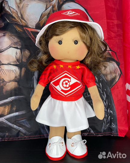 Кукла текстильная ручной работы фк спартак