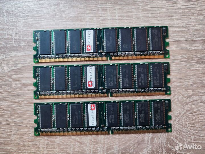 256Mb DDR1 чипы Samsung Dimm