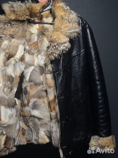 Шуба волка натуральная кожа