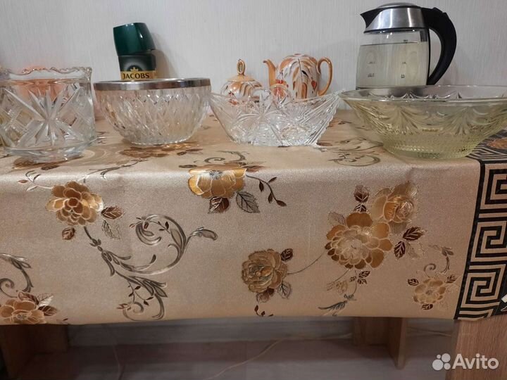 Ваза хрустальная