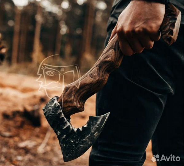 Кованый топор ручной работы Гномий Дорн