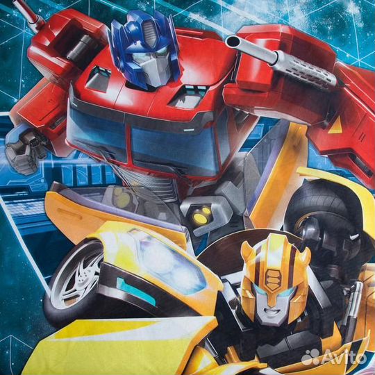 Постельное бельё 1,5 сп Transformers 143*215 см, 1