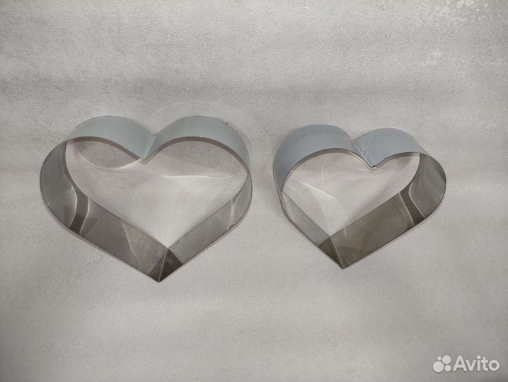 Формы для салатов круг разъемный и сердца новые