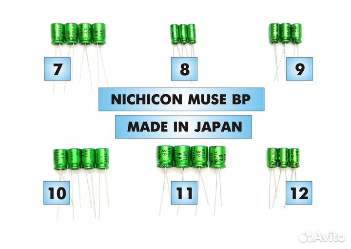 Биполярные конденсаторы Nichicon Muse ES BP; Audyn