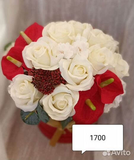 Букет из мыльных роз(цветы)